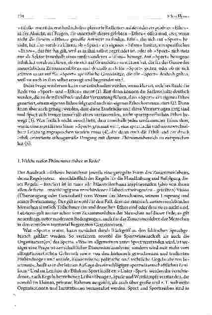 Vorschauseite 2: Gibt es ein eigenes Ethos des Sports?