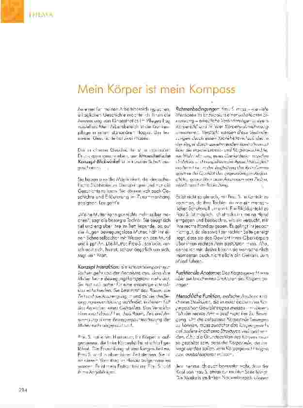 Vorschauseite 1: Mein Körper ist mein Kompass
