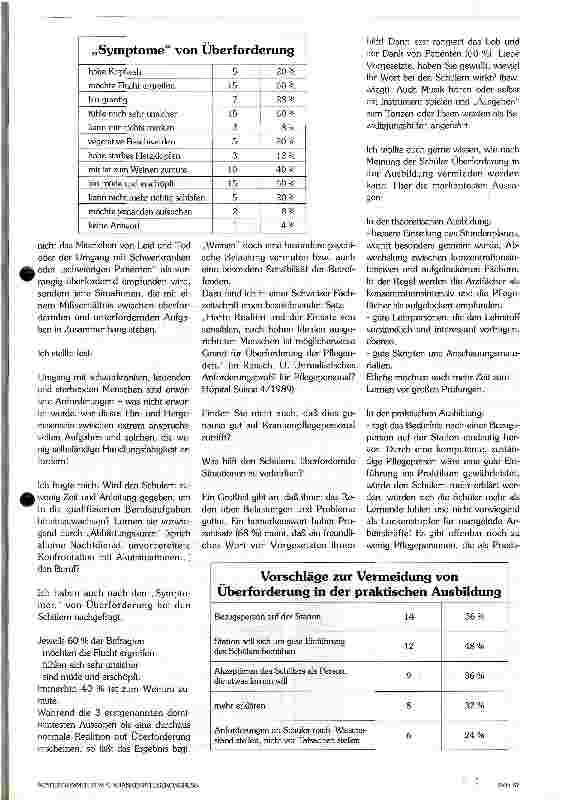 Vorschauseite 2: Krankenpflegeschüler im Spannungsfeld zwischen Überund Unterforderung