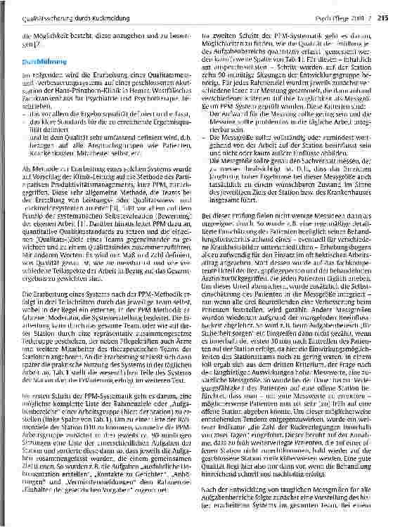 Vorschauseite 2: Qualitätssicherung durch Rückmeldung Erfahrungen mit dem Ansatz des Partizipativen Produktivitätsmanagements (PPM)