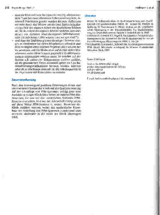 Vorschauseite 5: Qualitätssicherung durch Rückmeldung Erfahrungen mit dem Ansatz des Partizipativen Produktivitätsmanagements (PPM)