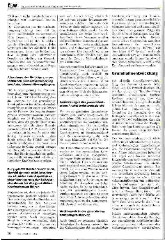 Vorschauseite 2: Die gesetzliche Krankenversicherung hat ein Einnahmeproblem