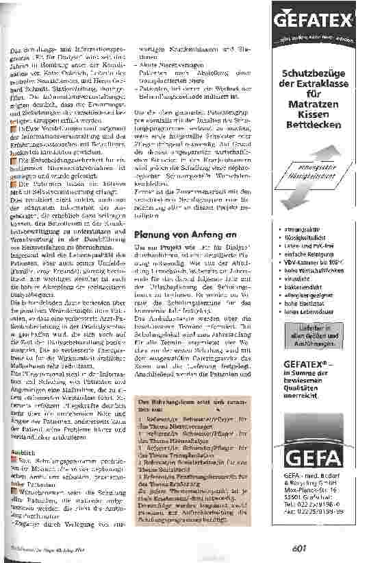 Vorschauseite 2: Patientenund Angehörigenanleitung Fit für die Dialyse