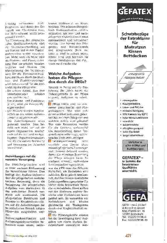 Vorschauseite 4: Wo liegen die Chancen der pauschalierten Vergütungssysteme für die Pflege? Krankenhausfinanzierung