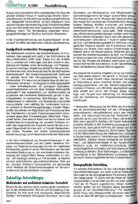 Vorschauseite 6: Zur Pauschalförderung im Krankenhausbereich - eine Diskussion am Beispiel Sachsens