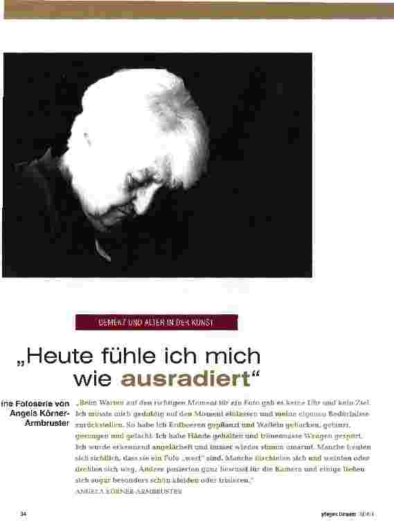 Vorschauseite 1: „Heute fühle ich mich wie ausradiert