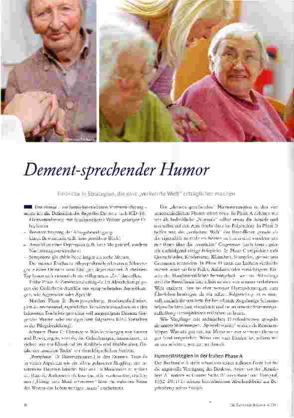 Vorschauseite 1: Dement-sprechender Humor