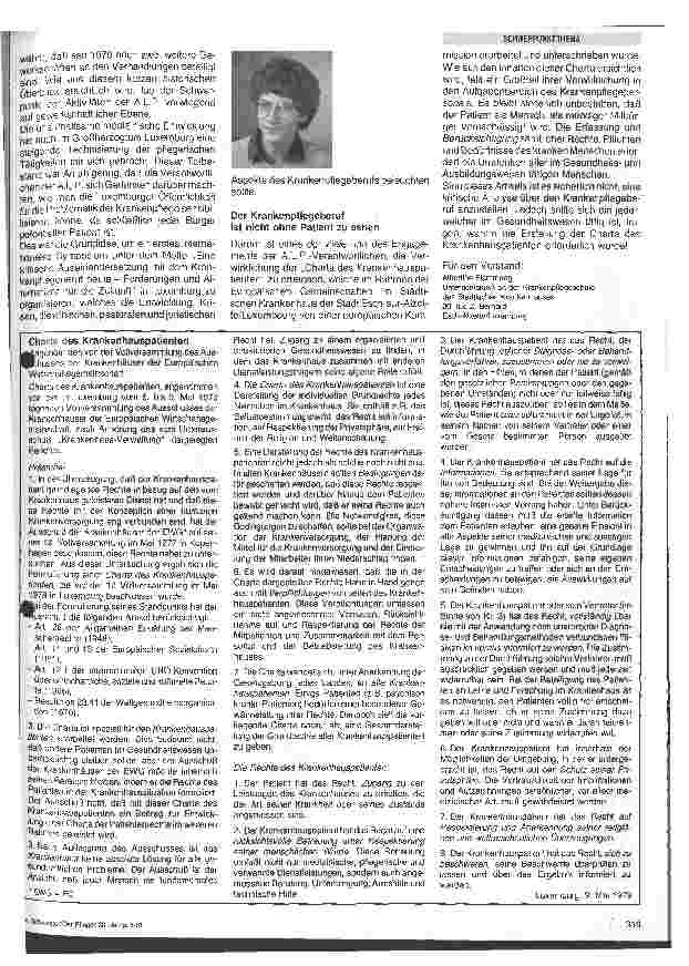 Vorschauseite 2: Kritische Auseinandersetzung mit dem Krankenpflegeberuf Forderungen und Alternativen für die Zukunft Teil 1