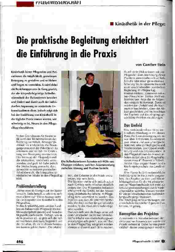 Vorschauseite 1: Die praktische Begleitung erleichtert die Einführung in die Praxis