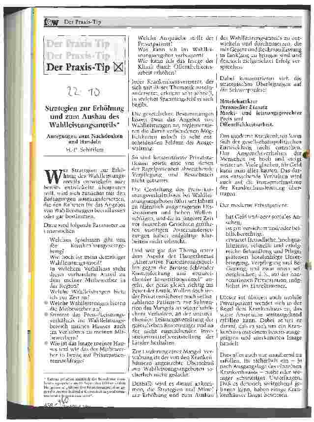 Vorschauseite 1: Strategien zur Erhöhung und zum Ausbau des Wahlleistungsanteils