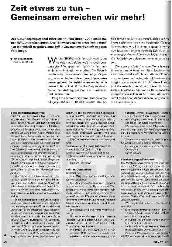 Vorschauseite 1: Zeit etwas zu tun - Gemeinsam erreichen wir mehr!