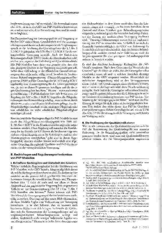 Vorschauseite 2: Rechtsfragen und Regulierungsbedarf von »Pay for Performance« in der Gesetzlichen Krankenversicherung