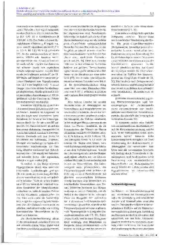 Vorschauseite 5: Blutabnahmen und Analysemethoden beeinflussen Blutzucker-bestimmung bei kritisch Kranken