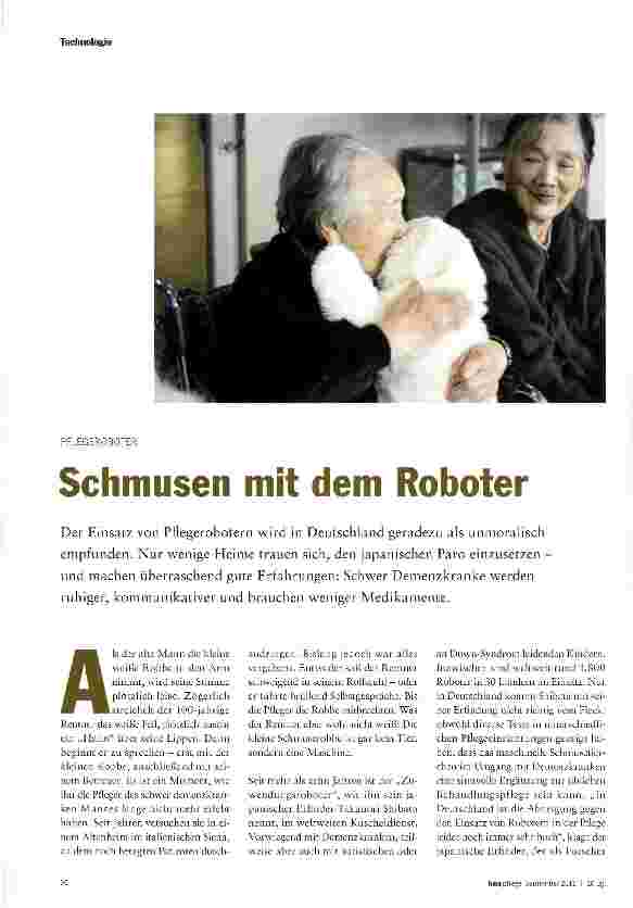 Vorschauseite 1: Schmusen mit dem Roboter
