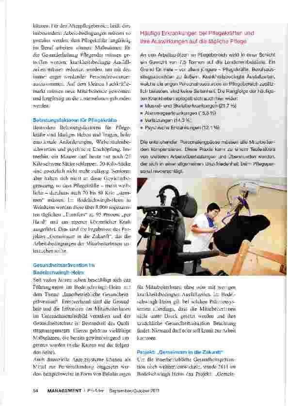 Vorschauseite 2: Innerbetriebliche Gesundheitsprävention