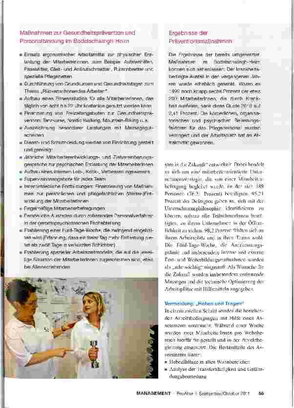 Vorschauseite 3: Innerbetriebliche Gesundheitsprävention