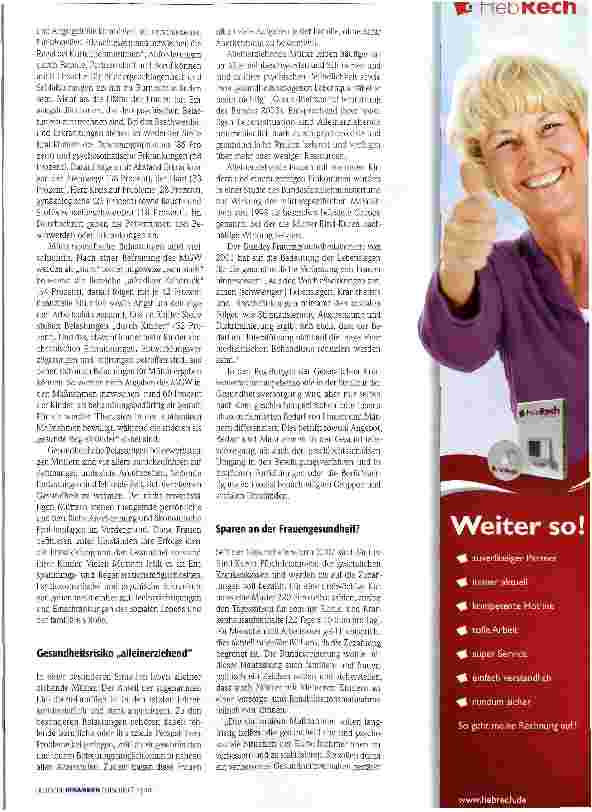 Vorschauseite 2: Hohe Hürden für Mutter-Kind-Kuren