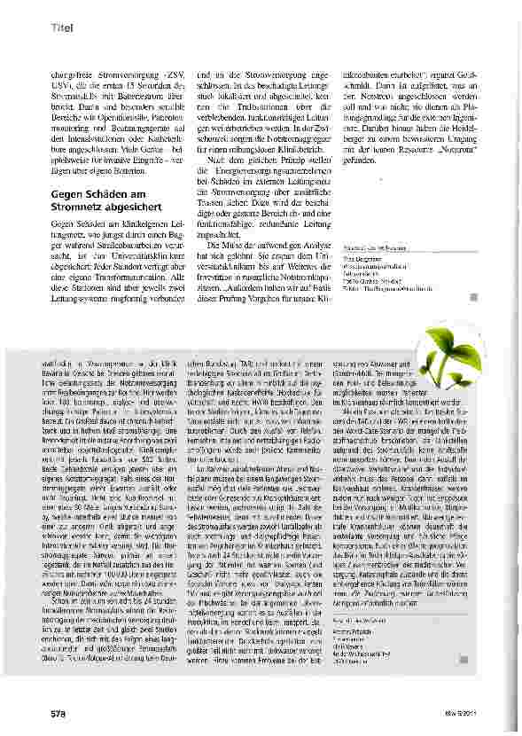 Vorschauseite 3: Notstrom nicht ohne Not