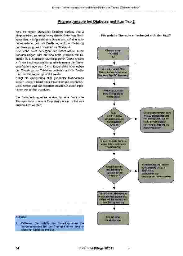 Vorschauseite 2: Informationsund Arbeitsblätter zum Thema „Pharmakologie bei Diabetes mellitus