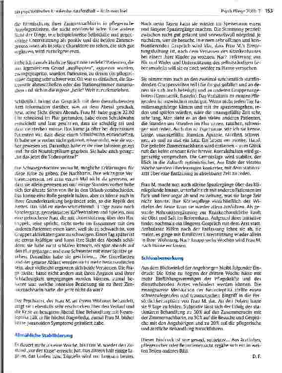 Vorschauseite 3: Ein psychiatrischer Krankenhausaufenthalt - Rollenwechsel