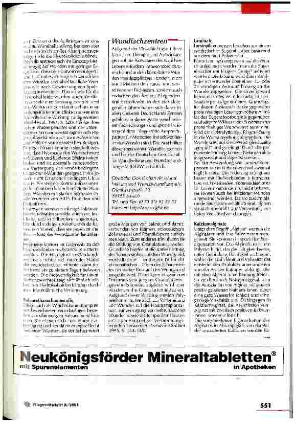 Vorschauseite 5: Mit Feuchtigkeit die Heilung fördern Wundmanagement - Teil II