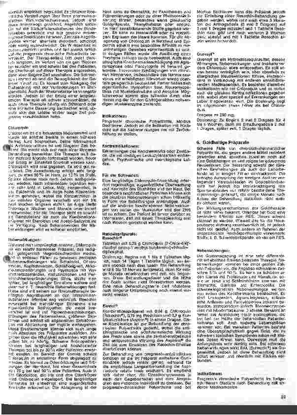 Vorschauseite 2: Kleine Arzneimittelkunde 49. Folge: IX. Medikamente mit vorwiegenden Angriffspunkt (Fortsetzung)