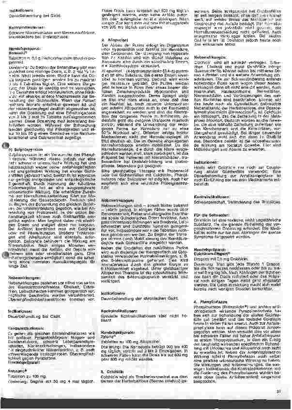 Vorschauseite 4: Kleine Arzneimittelkunde 49. Folge: IX. Medikamente mit vorwiegenden Angriffspunkt (Fortsetzung)