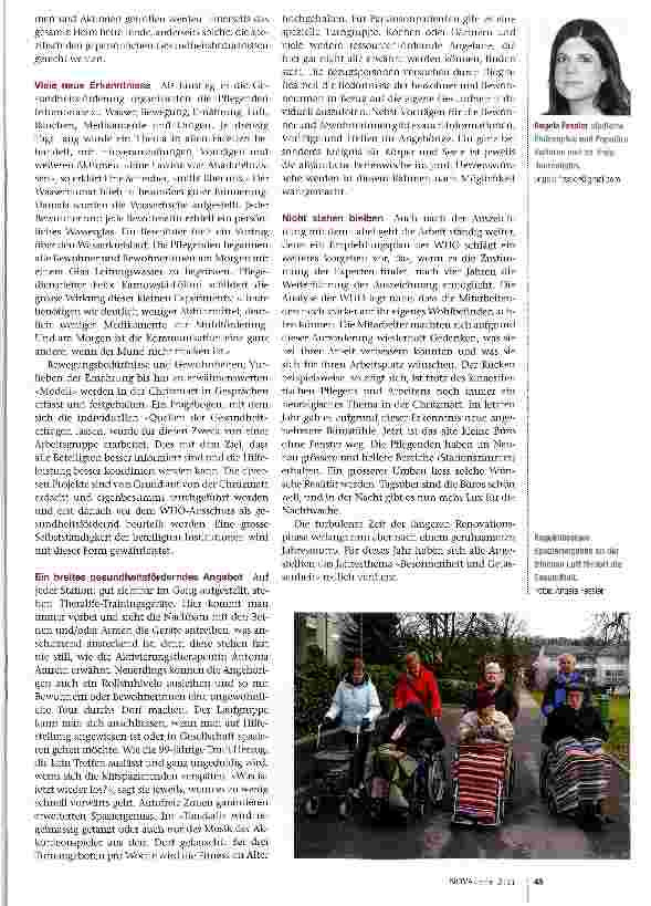 Vorschauseite 2: Die geförderte Gesundheit