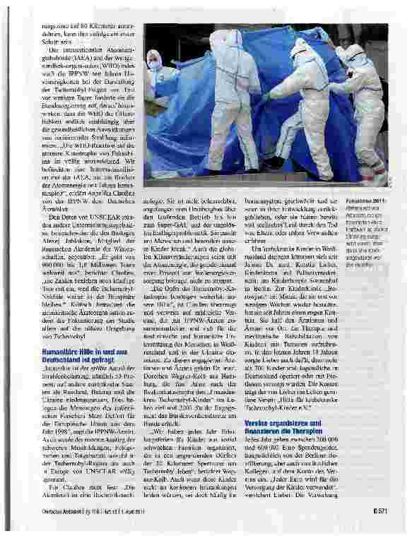 Vorschauseite 4: Folgen von Reaktorunfällen ■ Fakten und Vermutungen