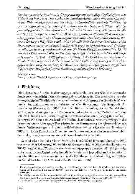 Vorschauseite 2: Beratungsangebote vor dem Hintergrund des demographischen Wandels