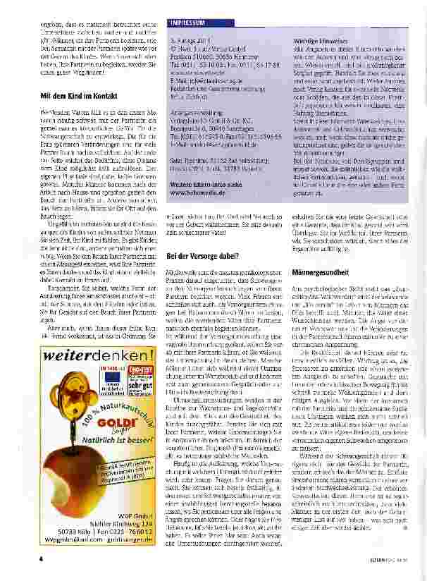 Vorschauseite 3: Schwangerschaft aus Männersicht