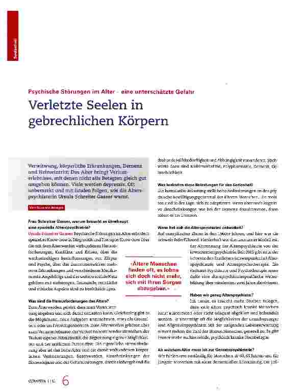 Vorschauseite 1: Verletzte Seelen in gebrechlichen Körpern