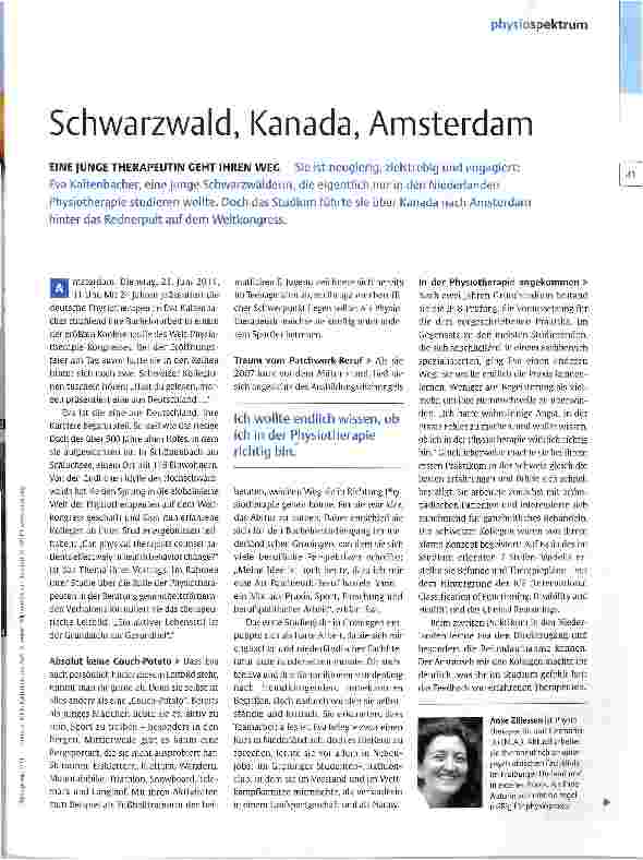 Vorschauseite 2: Schwarzwald, Kanada, Amsterdam