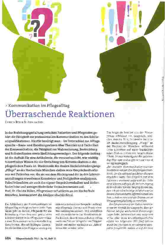 Vorschauseite 1: Überraschende Reaktionen