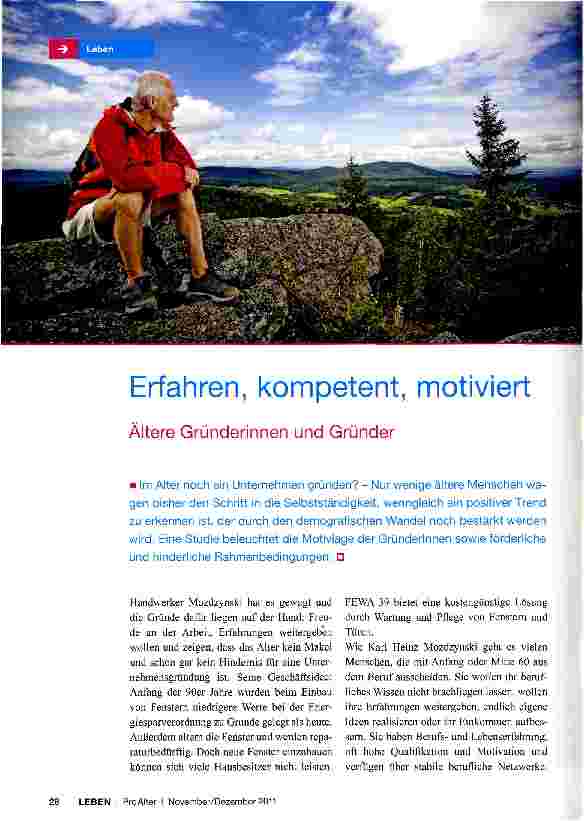 Vorschauseite 1: Erfahren, kompetent, motiviert