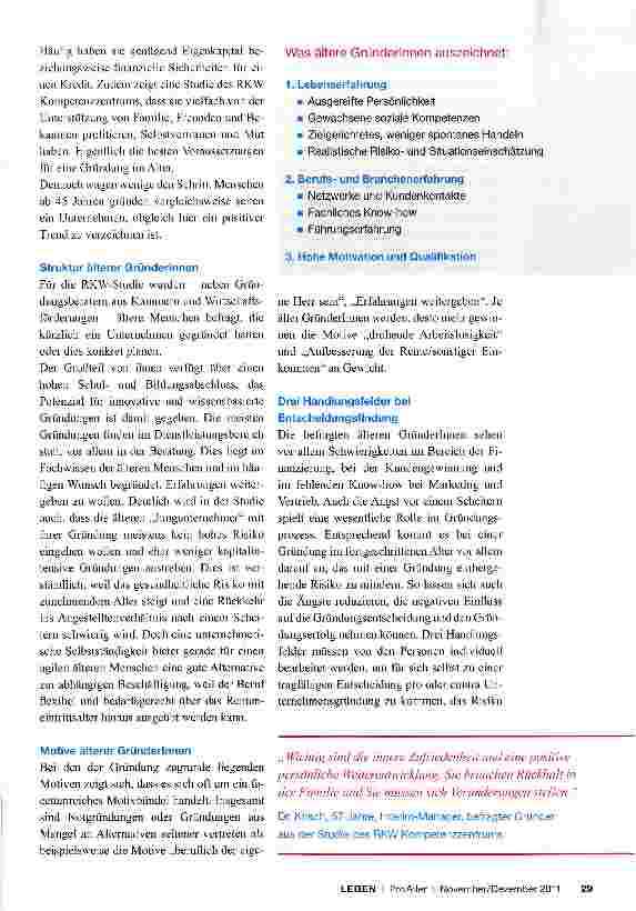 Vorschauseite 2: Erfahren, kompetent, motiviert