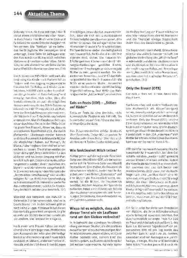 Vorschauseite 3: Muttermilch - das edle „weiße Gold