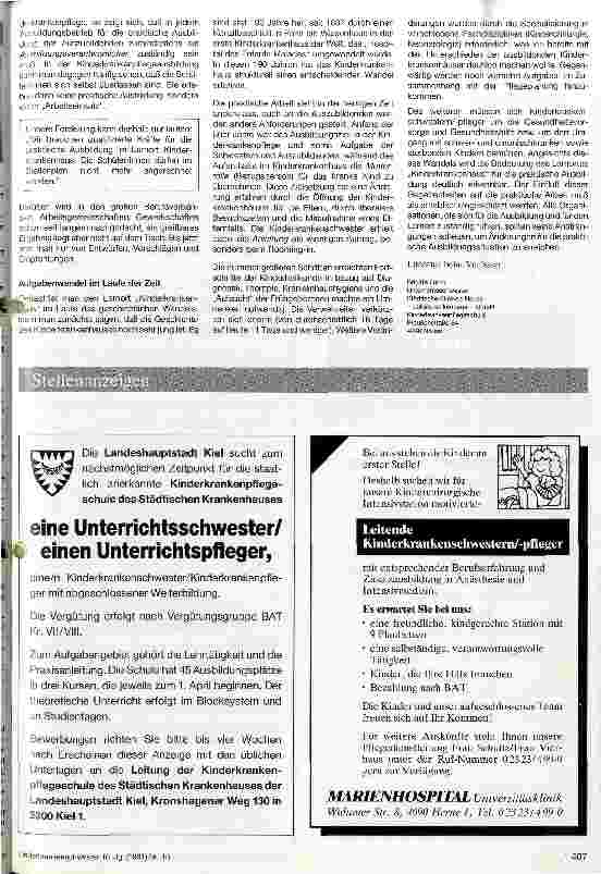 Vorschauseite 2: Lernort Kinderkrankenhaus