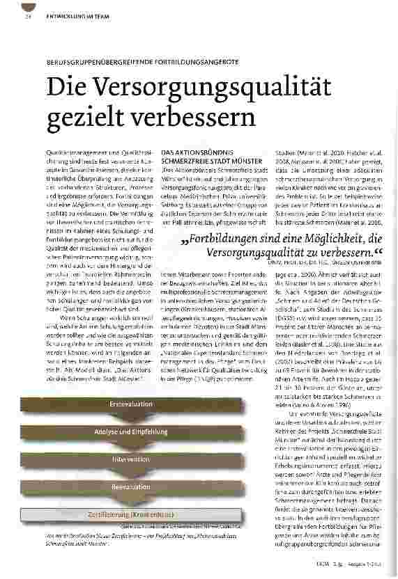 Vorschauseite 1: Die Versorgungsqualität gezielt verbessern