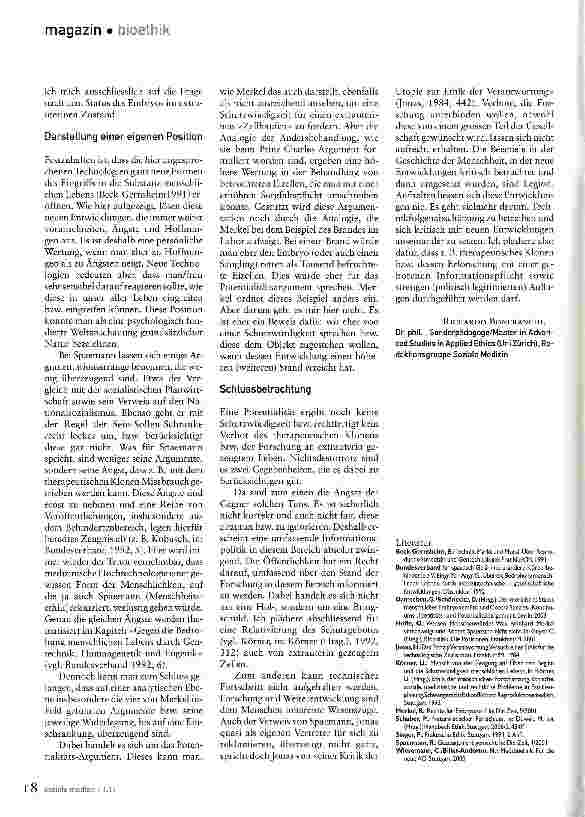 Vorschauseite 3: Der Status des FötusAngst versus Hoffnung
