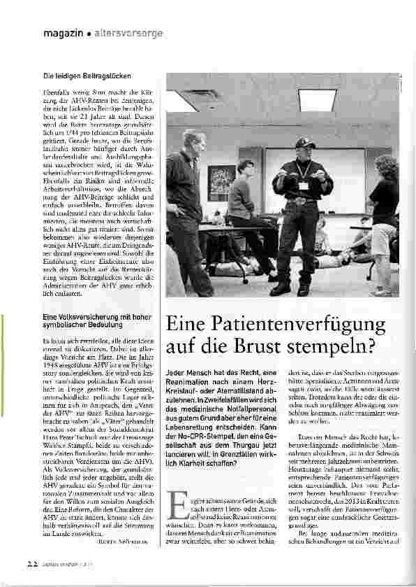 Vorschauseite 2: Der Millionär braucht die AHV nicht, aber...