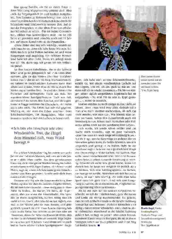 Vorschauseite 2: Langweilig ist mir eigentlich nie!Das bewegte und bewegende Leben einer bemerkenswerten Frau...