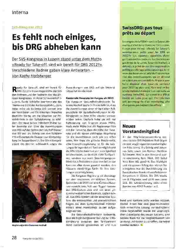 Vorschauseite 1: Es fehlt noch einiges, bis DRG abheben kann