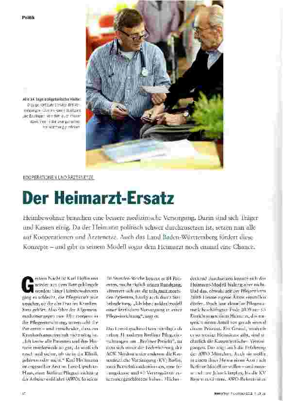 Vorschauseite 1: Der Heimarzt-Ersatz