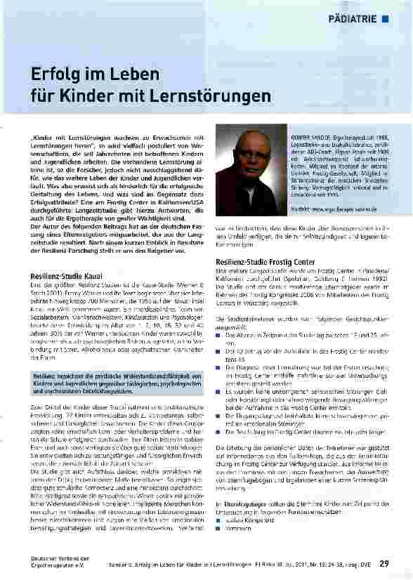 Vorschauseite 1: Erfolg im Leben für Kinder mit Lernstörungen