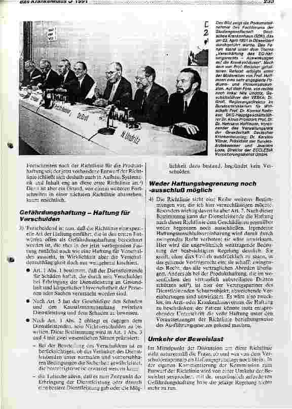Vorschauseite 2: Verschärfung des EG-Haftungsrechts - Auswirkungen auf die Krankenhäuser