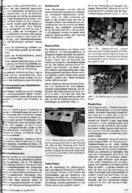 Vorschauseite 2: Umweltschutz in der Kinderklinik