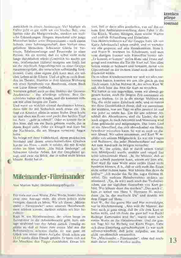 Vorschauseite 2: Krankenpflege frei Haus