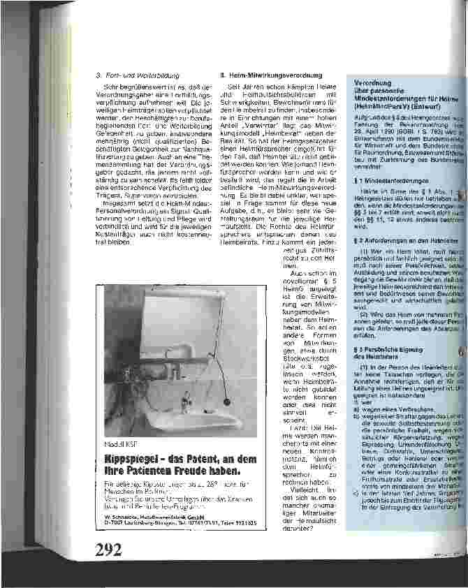 Vorschauseite 2: Verordnungen zum Heimgesetz in Arbeit