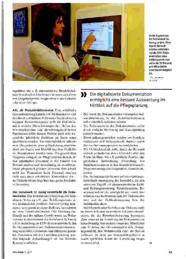 Vorschauseite 2: Mit Assistenzsystemen Zeit einsparenDokumentationsund Informationstechnologie